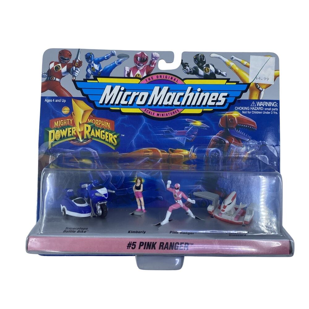Mighty Morphin Power Rangers Micro Machines #5 Pink Ranger 1994 Vtg NIB
